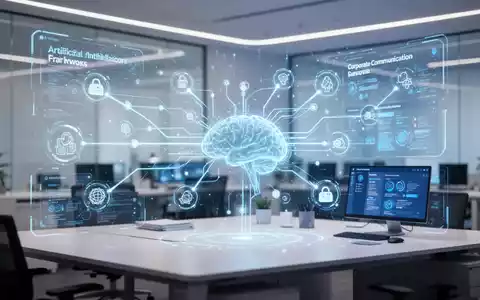 Digitale Visualisierung von KI-Agenten, die sich mit Unternehmenskommunikationssoftware und Datennetzwerken verbinden. - Foto: über boerse-global.de