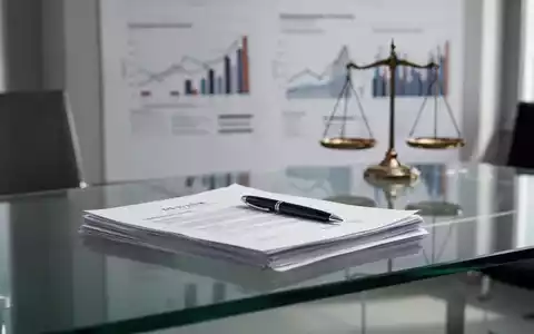 Ein moderner Schreibtisch mit Dokumenten und einer Waage als Symbol für Gerechtigkeit und Lohntransparenz. - Foto: über boerse-global.de