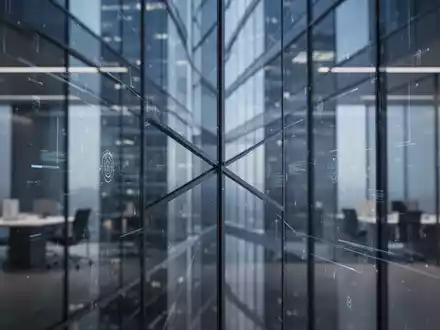 Abstrakte Darstellung einer modernen Büroumgebung und Unternehmensarchitektur im Kontext einer digitalen Transformation. - Foto: über boerse-global.de