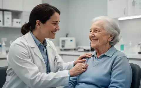 Ein Arzt führt ein freundliches Beratungsgespräch mit einem älteren Patienten in einer modernen medizinischen Praxis. - Foto: über boerse-global.de
