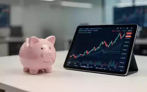 Ein Sparschwein neben einem Tablet mit einer aufsteigenden Grafik, die das langfristige Wachstum von Altersvorsorgedepots symbolisiert. - Foto: ĂŒber boerse-global.de