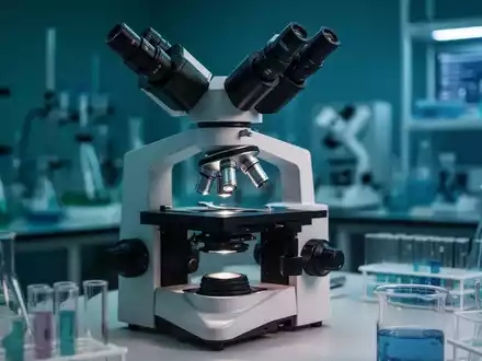 Ein medizinisches Labor mit Mikroskop als Symbol für die Erforschung der Darm-Hirn-Achse bei Multipler Sklerose. - Foto: über boerse-global.de
