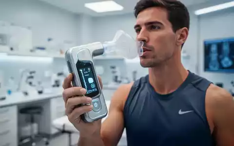 Hochmoderner, tragbarer Atemsensor zur metabolischen Analyse in einer klinischen Laborumgebung. - Foto: über boerse-global.de