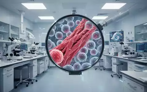 Mikroskopische Aufnahme von Herzmuskelzellen in einem modernen medizinischen Forschungslabor. - Foto: über boerse-global.de