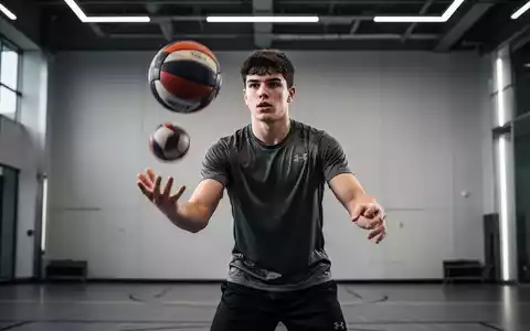 Ein junger Sportler beim konzentrierten Training mit einem Ball in einer modernen Sportanlage. - Foto: über boerse-global.de