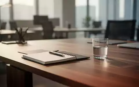 Ein minimalistischer, aufgeräumter Schreibtisch in einem hellen Büro, der Fokus und Konzentration symbolisiert. - Foto: über boerse-global.de