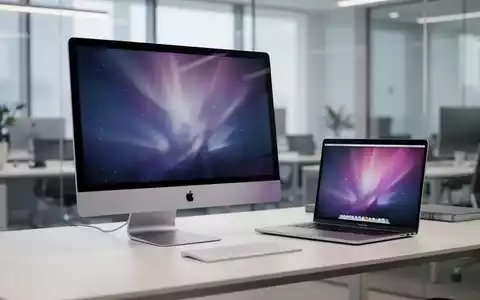 Modernes Apple iMac und MacBook Pro auf einem sauberen, professionellen Schreibtisch. - Foto: über boerse-global.de