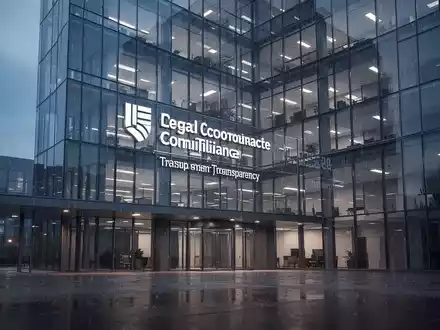 Moderne Glasfassade eines Bürogebäudes bei Dämmerung als Symbol für rechtliche Transparenz und Unternehmensverantwortung. - Foto: über boerse-global.de