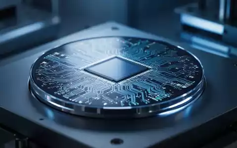 Ein moderner Halbleiter-Wafer in einer High-Tech-Fertigungsumgebung bei kühler, kinoreifer Beleuchtung. - Foto: über boerse-global.de