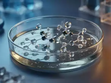 Molekulare Strukturen in einer Laborschale als Symbol für metabolische Forschung und medizinische Therapieansätze. - Foto: über boerse-global.de