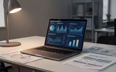 Ein moderner, professioneller Arbeitsplatz mit Laptop und Datenanalysen zur Karriereplanung. - Foto: über boerse-global.de