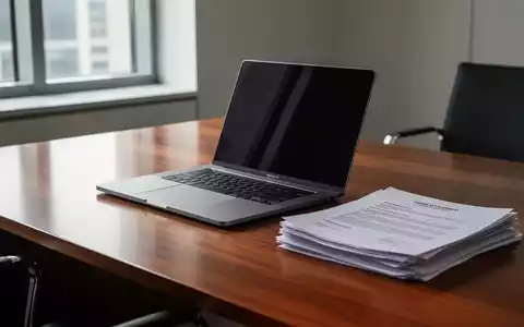 Ein moderner, minimalistischer Büroarbeitsplatz mit einem Laptop und juristischen Unterlagen auf einem Schreibtisch. - Foto: über boerse-global.de