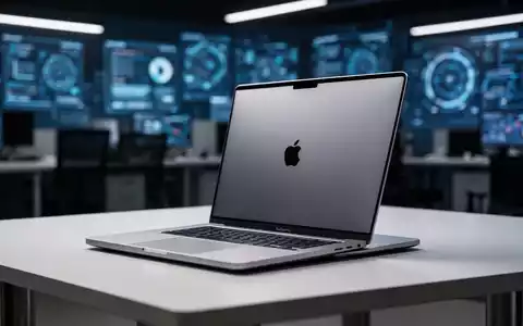 Ein schlankes MacBook Pro auf einem minimalistischen Schreibtisch, das sein Premium-Design und moderne Hardware-Integration hervorhebt. - Foto: über boerse-global.de