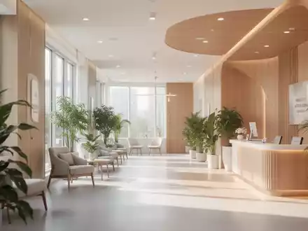 Ein helles, modernes Wohlfühlzentrum mit natürlichem Licht und Pflanzen, das eine Atmosphäre der Ruhe ausstrahlt. - Foto: über boerse-global.de