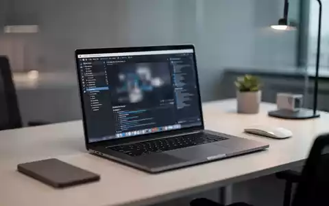 Ein moderner, minimalistischer Arbeitsplatz mit einem Laptop, auf dem eine Softwareoberfläche zu sehen ist. - Foto: über boerse-global.de