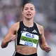 Gina Lückenkemper berichtete nach dem 100-Meter-Finale von einem Zeckenbiss in den Hinterkopf. - Bild: Sven Hoppe/dpa