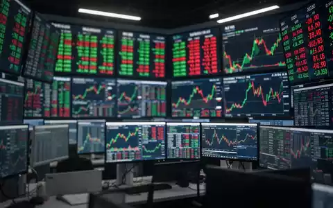 Digitale Börsenkurse auf einem Bildschirm in einer Finanznachrichten-Umgebung. - Foto: über boerse-global.de
