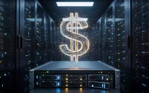 Digitales Dollar-Symbol leuchtet über einer modernen Server-Infrastruktur als Symbol für das Wachstum von PYUSD. - Foto: über boerse-global.de