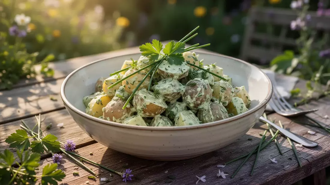 Veggie Jam: Vegane Kartoffelsalat-Rezeptur mit Tofu und Cashew-Mayo