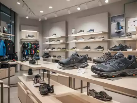Modernes Schuhgeschäft mit einer Auswahl an orthopädischen Schuhen und Sportartikeln in einem hellen Verkaufsraum. - Foto: über boerse-global.de