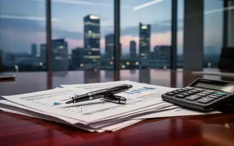 Ein moderner Schreibtisch mit Taschenrechner und Finanzunterlagen in einem Büro, symbolisch für wirtschaftliche Rentenplanung. - Foto: über boerse-global.de