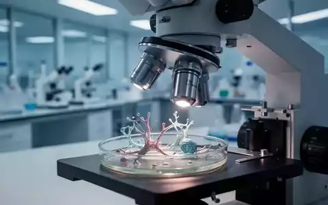 Mikroskopische Ansicht in einem Labor zur Untersuchung der menschlichen Darmflora und mikrobiologischer Prozesse. - Foto: über boerse-global.de