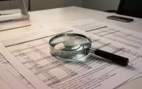 Ein Schreibtisch mit Finanzunterlagen und einer Lupe als Symbol für die Prüfung von Betriebskosten und Entgelten. - Foto: über boerse-global.de