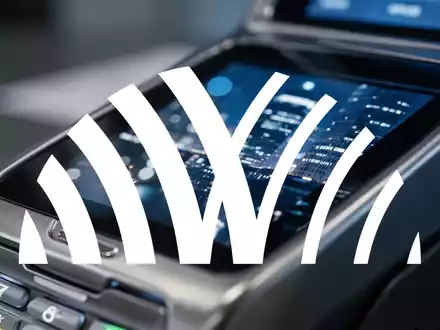 Abstraktes, professionelles Bild eines digitalen Zahlungsterminals in einer modernen, finanziellen Umgebung. - Foto: über boerse-global.de