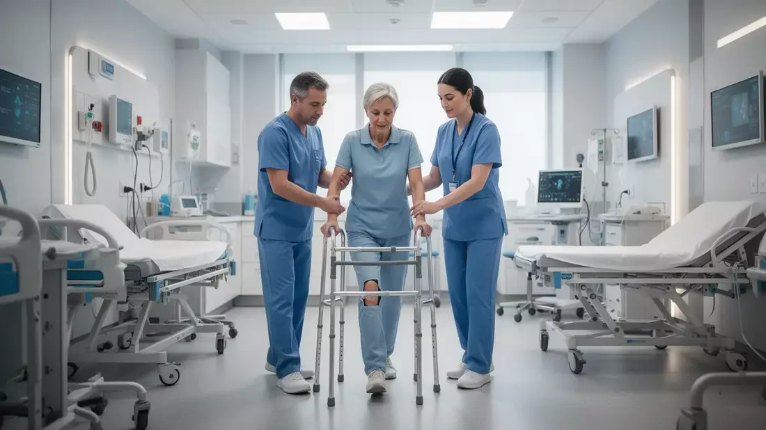 Fast-Track-Knie-OP: Frühe Mobilisation und Robotik verkürzen Klinikaufenthalte