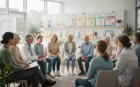 Menschen bei einem gesundheitsorientierten Workshop in einem modernen Gemeinschaftszentrum. - Foto: über boerse-global.de