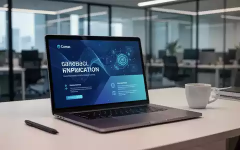 Moderner Arbeitsplatz mit einem Laptop, auf dem eine PowerPoint-Präsentation geöffnet ist. - Foto: über boerse-global.de