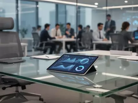 Moderner, ergonomischer Arbeitsplatz in einem hellen Büro mit Fokus auf digitale Arbeitsmittel und mentale Gesundheit. - Foto: über boerse-global.de