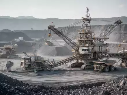 Moderne Lithium-Abbaustätte mit technischer Ausrüstung in einer industriellen Landschaft - Foto: über boerse-global.de