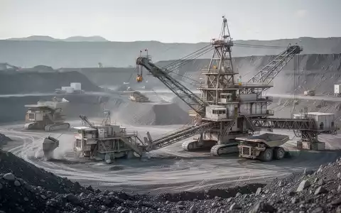 Moderne Lithium-Abbaustätte mit technischer Ausrüstung in einer industriellen Landschaft - Foto: über boerse-global.de