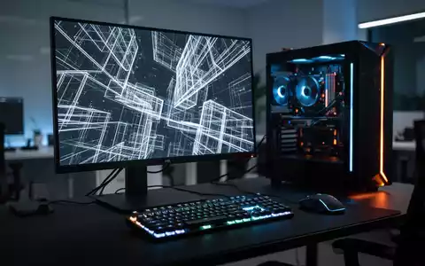 Moderner Gaming-PC mit hochauflösendem Monitor und mechanischer Tastatur in professionellem Arbeitsbereich. - Foto: über boerse-global.de