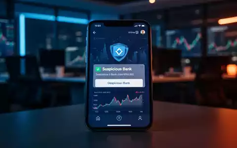 Smartphone-Bildschirm mit verdächtiger Bankbenachrichtigung, Symbol für die Zunahme globaler SMS-Phishing-Angriffe. - Foto: über boerse-global.de
