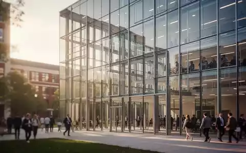 Moderne Architektur auf einem Hochschulcampus bei Tageslicht als Symbol für akademische Führung. - Foto: über boerse-global.de