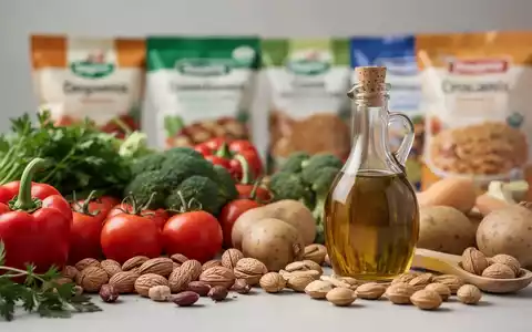 Frische, natürliche Lebensmittel im Vordergrund mit unscharfen verarbeiteten Produkten im Hintergrund. - Foto: über boerse-global.de