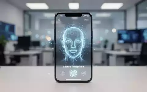 Smartphone-Display mit biometrischer Gesichtserkennung für die Sicherheit von Google-Konten. - Foto: über boerse-global.de