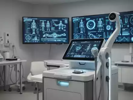 Moderne medizinische Diagnostik zur Analyse der Körperzusammensetzung mit digitaler Datenvisualisierung. - Foto: ĂŒber boerse-global.de