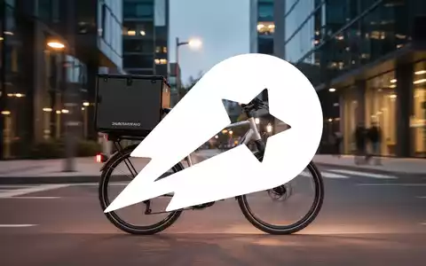 Abstraktes Bild eines Lieferfahrrads in einer urbanen Umgebung bei Dämmerung zur Symbolisierung des Liefersektors. - Foto: über boerse-global.de