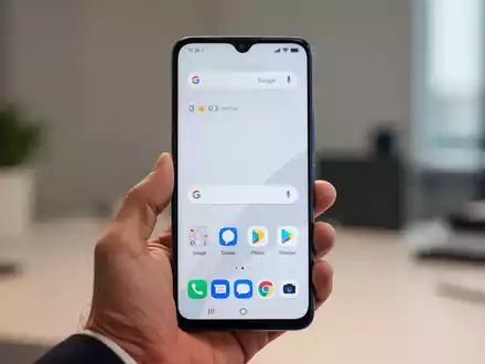 Ein modernes POCO-Smartphone in einer Hand, das die minimalistische Benutzeroberfläche des Launchers zeigt. - Foto: über boerse-global.de