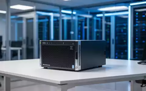 Kompaktes Microserver-Hardwaregerät auf einem modernen Bürotisch. - Foto: über boerse-global.de