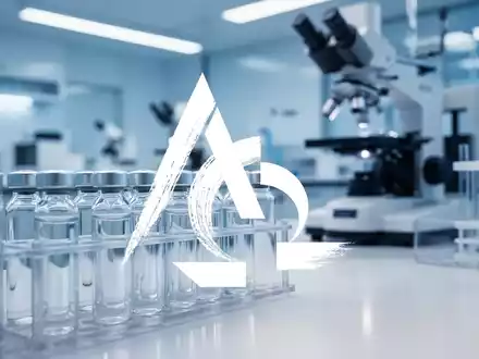 Abstrakte Darstellung eines modernen biotechnologischen Forschungslabors mit Fokus auf medizinische Innovation. - Foto: über boerse-global.de