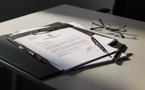 Ein juristisches Dokumenten-Set auf einem modernen Bürotisch als Symbol für arbeitsrechtliche Kündigungsverfahren. - Foto: über boerse-global.de