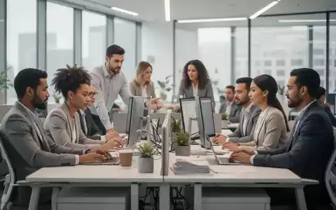 Ein inklusiver, heller Büroarbeitsplatz mit modernen ergonomischen Möbeln und professioneller Atmosphäre. - Foto: über boerse-global.de