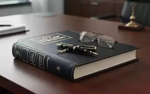 Ein aufgeschlagenes Fachbuch zum Steuerrecht mit Brille und Füllfederhalter auf einem Schreibtisch. - Foto: über boerse-global.de