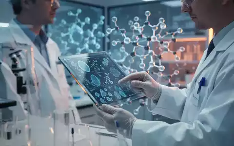 Wissenschaftler in einem modernen Labor bei der Analyse von Daten zur biologischen Altersforschung. - Foto: über boerse-global.de