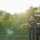 Am frühen Abend wollte die Polizei den Tatverdächtigen in einer Kleingartenanlage stellen - dabei starb der Mann. - Bild: Michael Kappeler/dpa