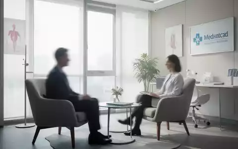 Ein minimalistisches, helles Behandlungszimmer mit einem bequemen Sessel für psychotherapeutische Gespräche. - Foto: über boerse-global.de